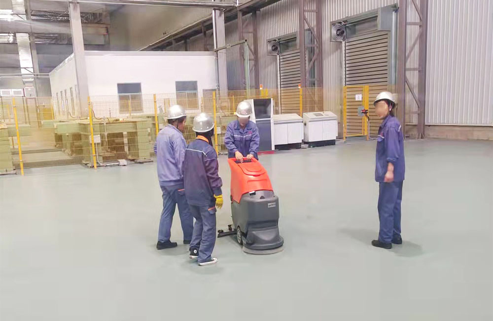 上海洗地機勝敏手推如何使用