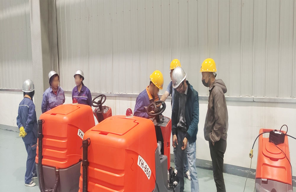 勝敏手推式洗地機三門峽現場交機